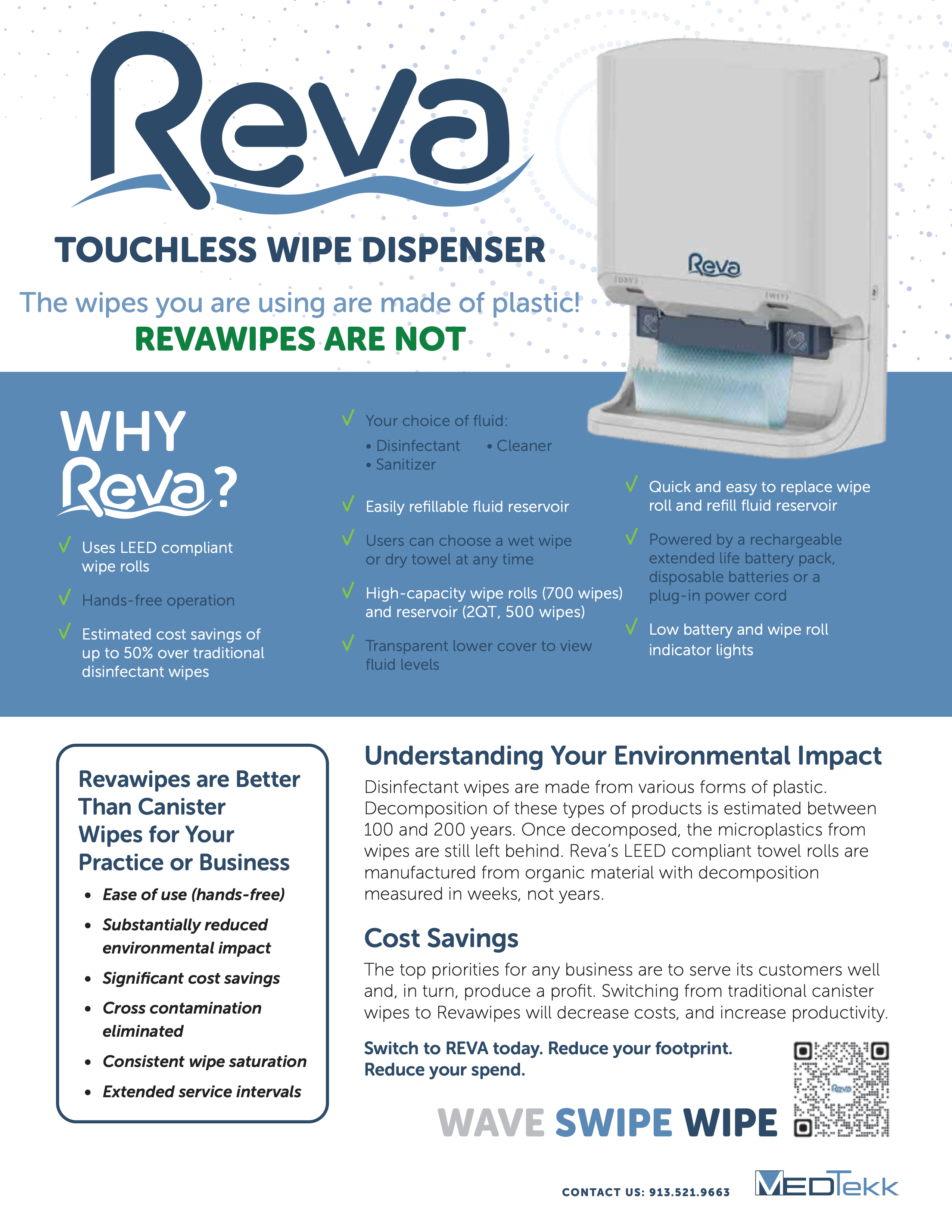 Reva Touchless Wipe Dispenser
